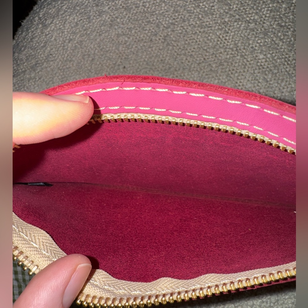 Portland Leather Goods - Pink Leather Wristlet - Picture 4 of 9